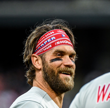 Load image into Gallery viewer, Bryce Harper Showman Phillies Headband