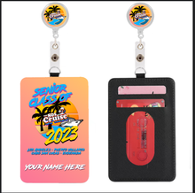 Load image into Gallery viewer, Custom Cruise Card Holder with Retractable String Clip