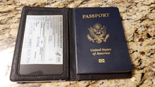 Load image into Gallery viewer, Custom Passport Holder/Wallet with Document Window