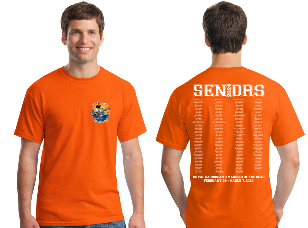80s Cruise 2024 Senior Class T-shirts
