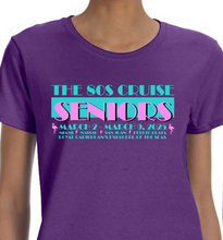 Load image into Gallery viewer, Senior 80s Cruise Shirts 2025 - Ladies Cuts
