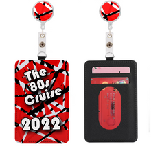Load image into Gallery viewer, Custom Cruise Card Holder with Retractable String Clip
